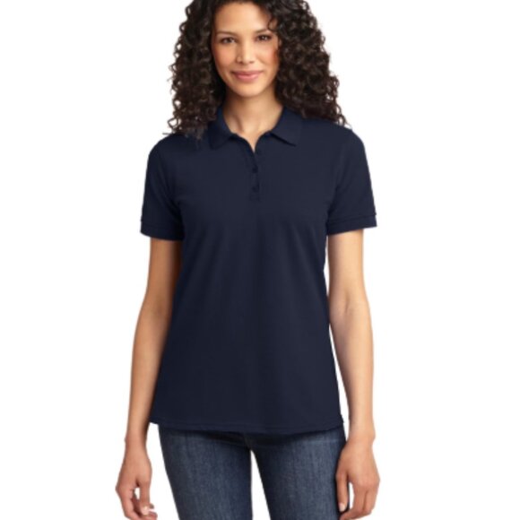Lands' End Tops - Lands End Cotton Navy Polo XL